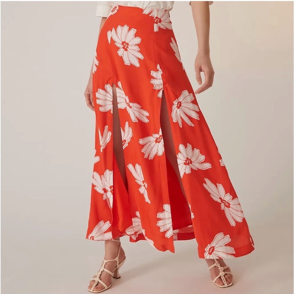 NWOT Maeve Anthropologie Maxi Slit Skirt